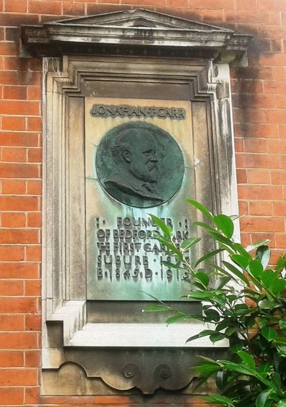 Bedford Park Jonathan Carr Plaque Bedford Park Jonathan Carr Plaque
