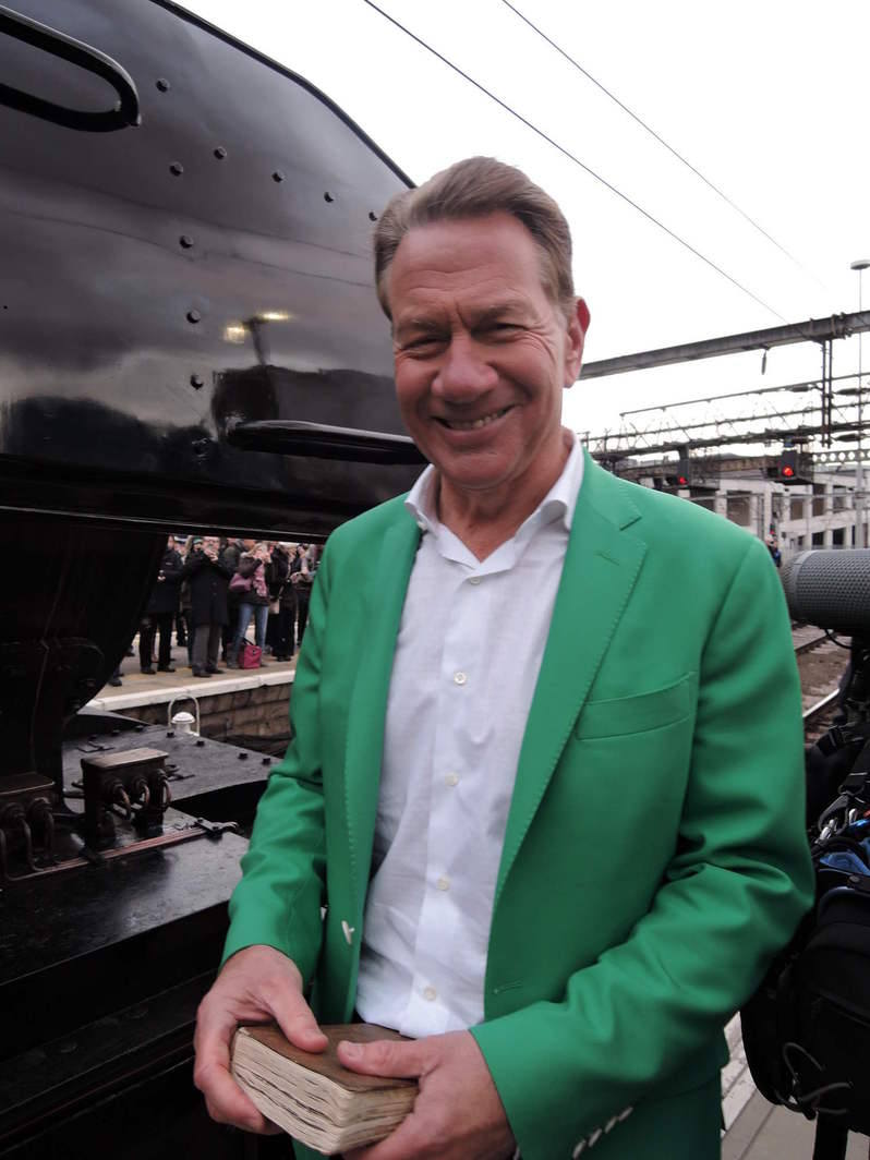 Michael Portillo and Flying Scotsman Michael Portillo and Flying Scotsman