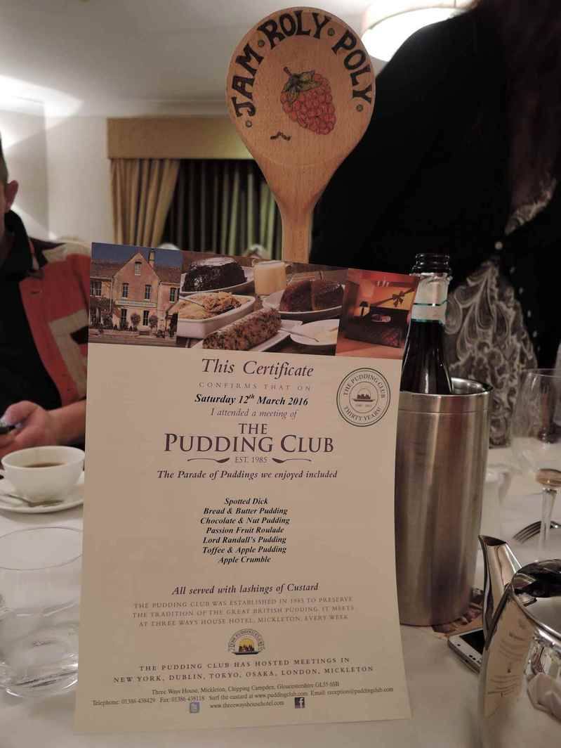 Pudding Club - Certificate Pudding Club - Certificate