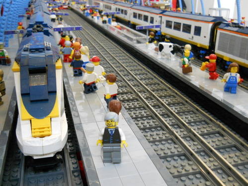 St Pancras Station in Lego St Pancras Station in Lego