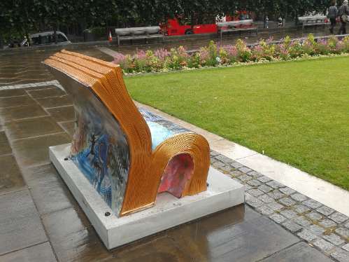 Books about Town - Peter Pan Bench Books about Town - Peter Pan Bench