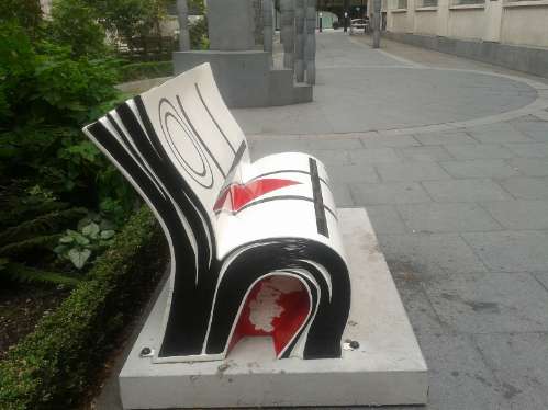 Books About Town - Noughts and Crosses bench Books About Town - Noughts and Crosses bench