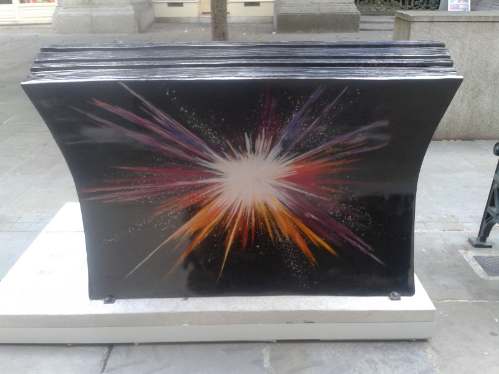 Books About Town - Sit here at your own risk bench Books About Town - Sit here at your own risk bench