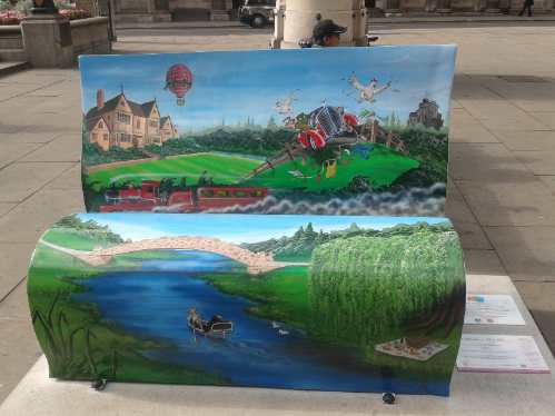 Books About Town - The Wind in the Willows bench Books About Town - The Wind in the Willows bench