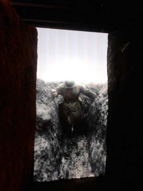 Imperial War Museum London - First World War Galleries - trench experience Imperial War Museum London - First World War Galleries - trench experience