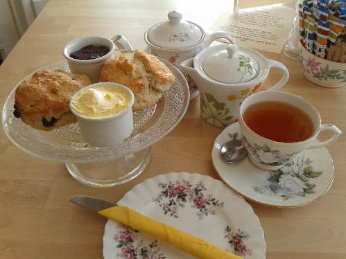 Scones at Burridges Tearooms torquay Scones at Burridges Tearooms torquay