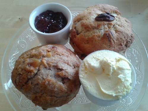 Scones at Burridges Tearooms torquay Scones at Burridges Tearooms torquay