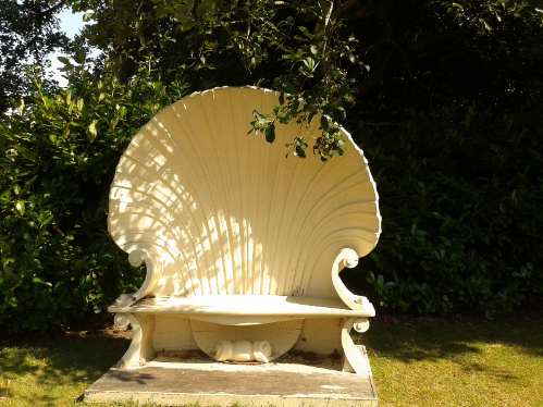 Strawberry Hill - shell bench Strawberry Hill - shell bench
