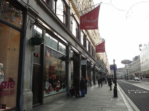 Christmas Day in London Regent Street Christmas Day in London Regent Street