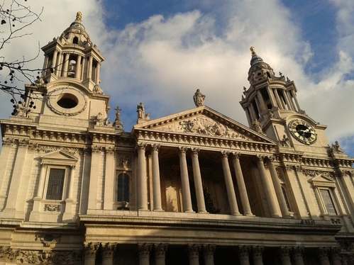Christmas Day in London St Pauls Cathedral Christmas Day in London St Pauls Cathedral