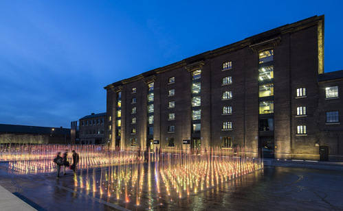 Kings Cross - Granary Square at Night Kings Cross - Granary Square at Night