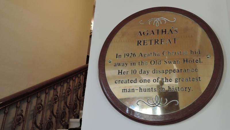 Old Swan Hotel Agatha Christie Plaque Old Swan Hotel Agatha Christie Plaque